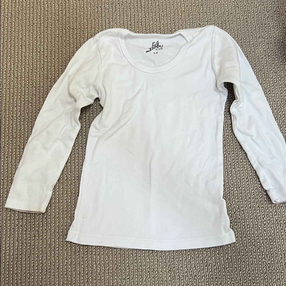H&M Kids White Long Sleeve Tee